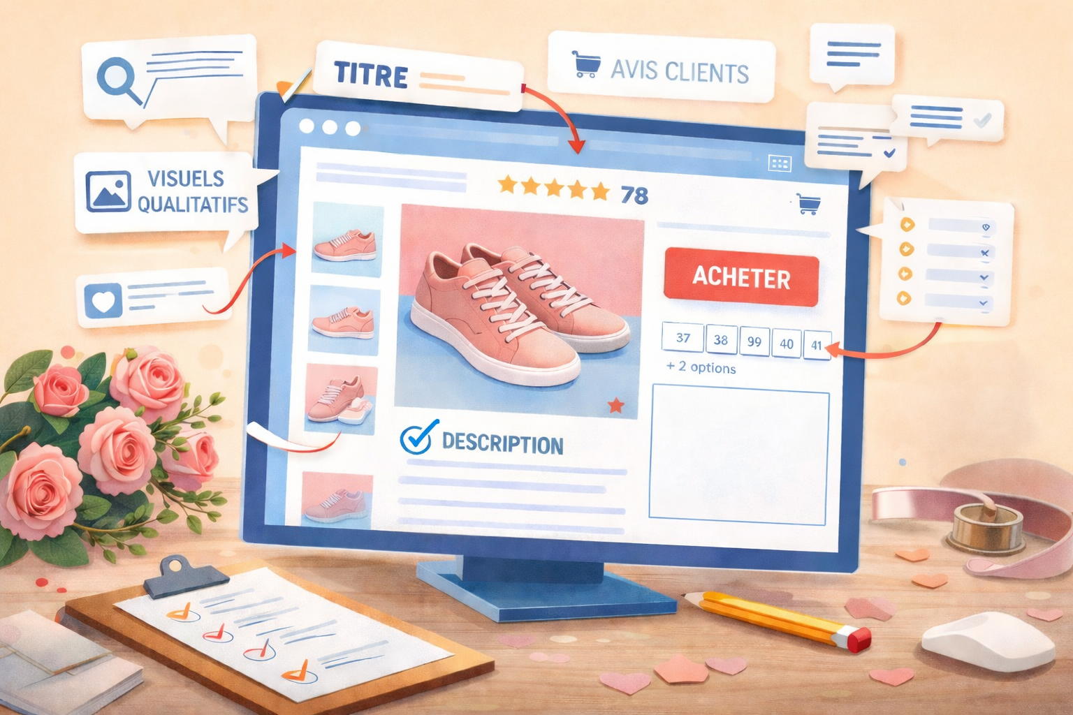 fiches produits Cdiscount